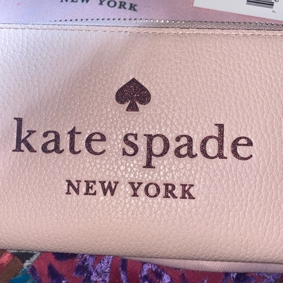 Kate Spade | NWT | Rose Smoke large continental wallet | with original duster - Picture 4 of 7